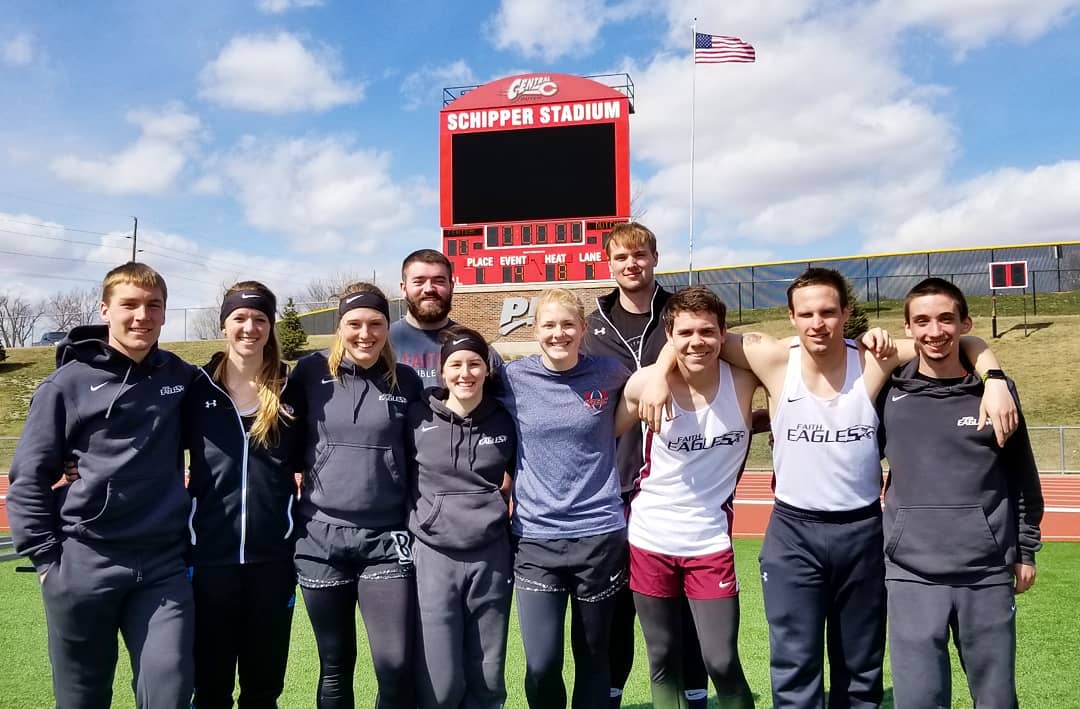 Faith Track and Field debuts with a strong showing at Central College Invitational