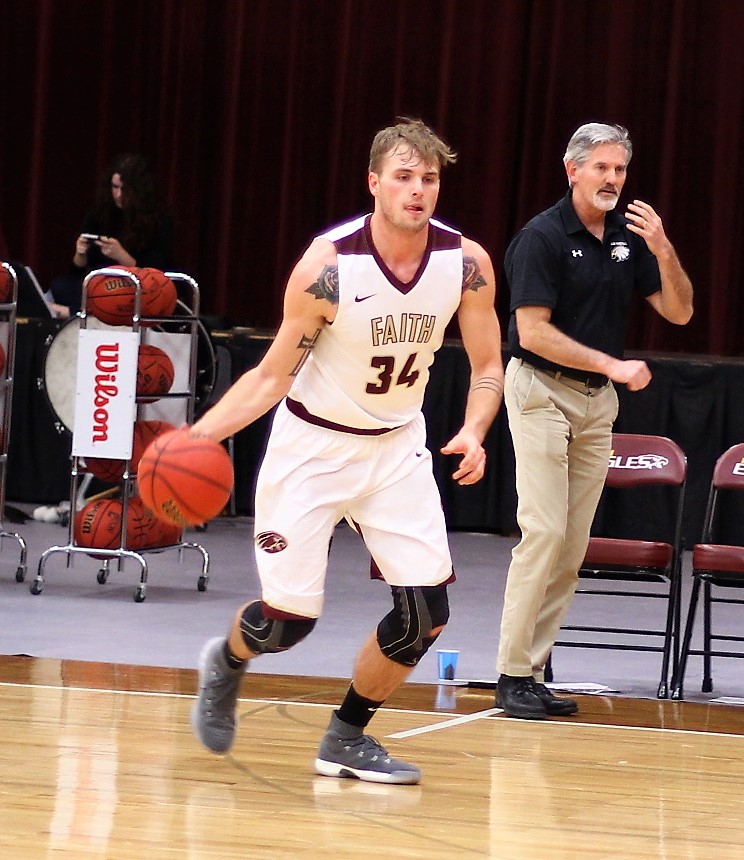 Tanner Van Beek scored 20 of his 22 points in the second half to lead the Eagles to victory against Union College