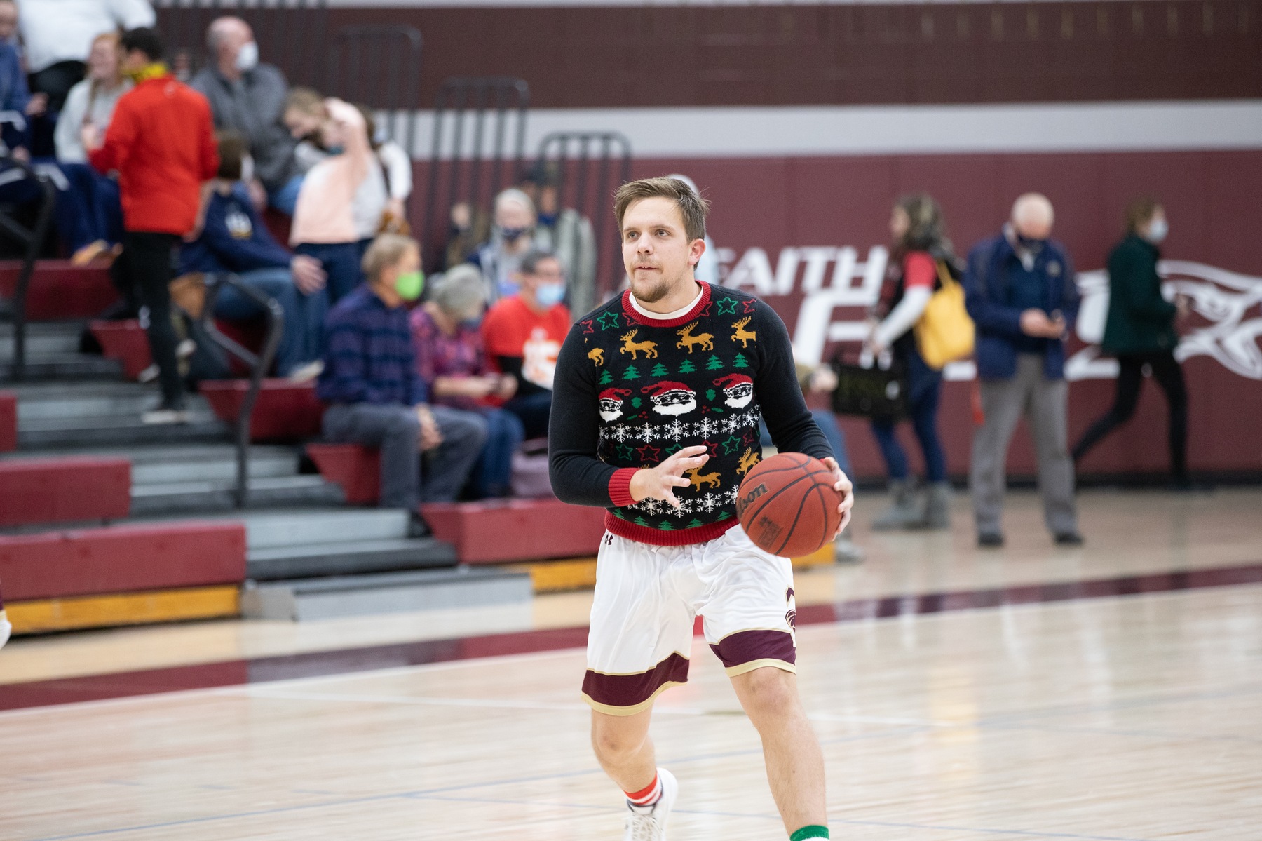 Jason Conable had his best game of the year on Ugly Christmas Sweater Night