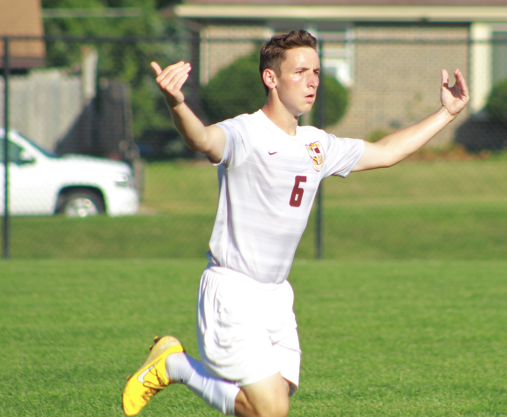 Nathan Stupka scored the only goal for the Faith Eagles in a Double OT tie with Union College