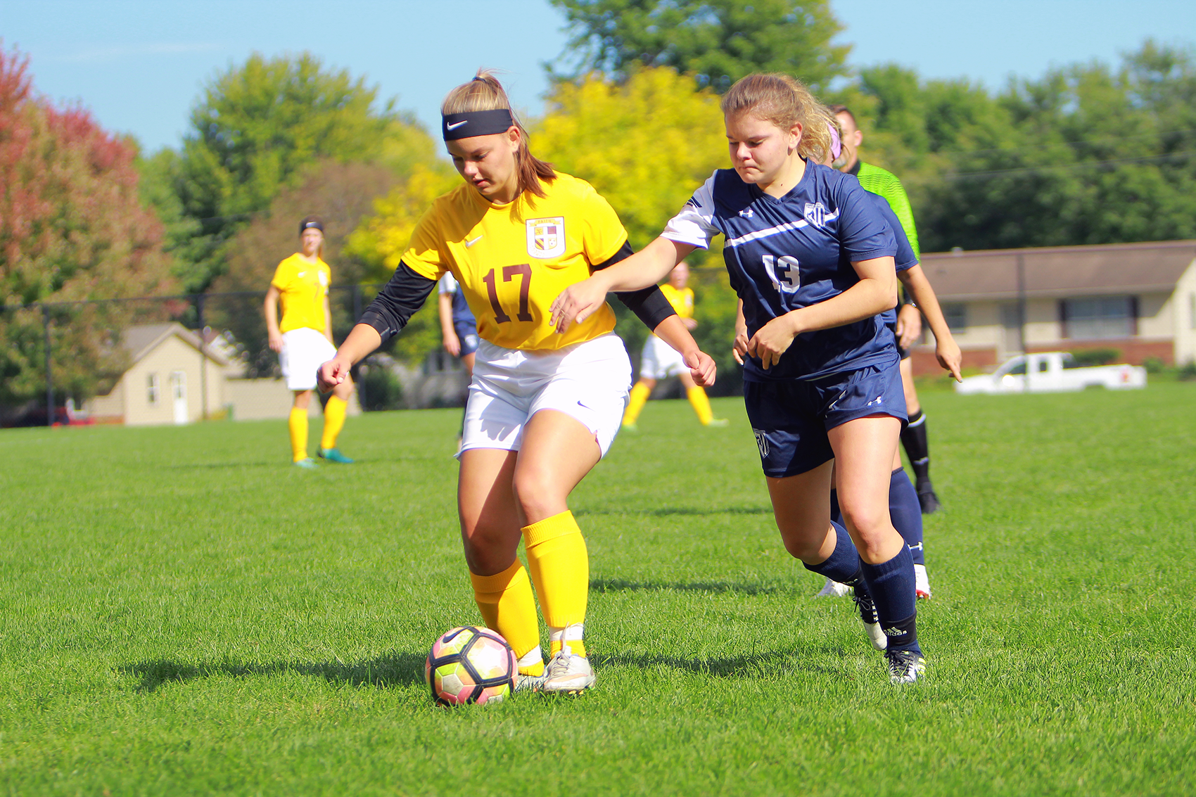 Lydia Trygstad scored one of Faith's two goals in a win over Iowa Wesleyan